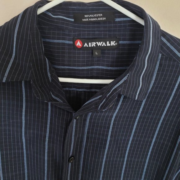 AIRWALK MEN'S BUTTON UP FRONT SHORT SLEEVE SHIRT - Picture 7 of 16